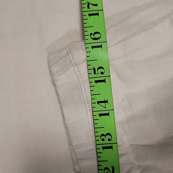 White Linen Drawstring Pants, LINEN CHARTER CLUB LUXURY, NWT - Picture 5 of 11